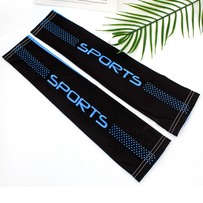 Men's UV Protection Ice Silk Arm Sleeves for Summer