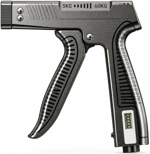 Adjustable Grip Strength Trainer with Finger Exerciser and Digital Counter for Strength Training, Recovery, and Muscle Development