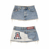 Reworked Denim Mini Skirt