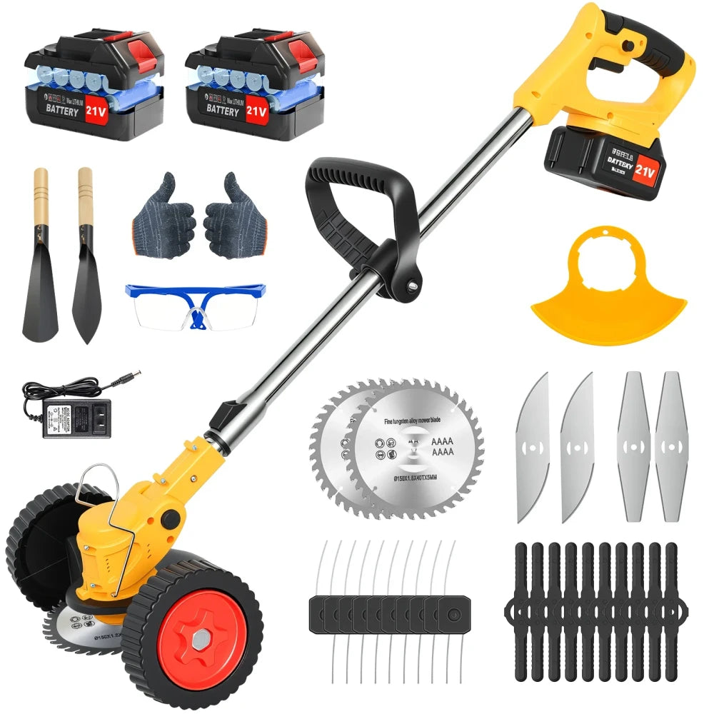 Cordless Electric Lawn Mower Grass Trimmer