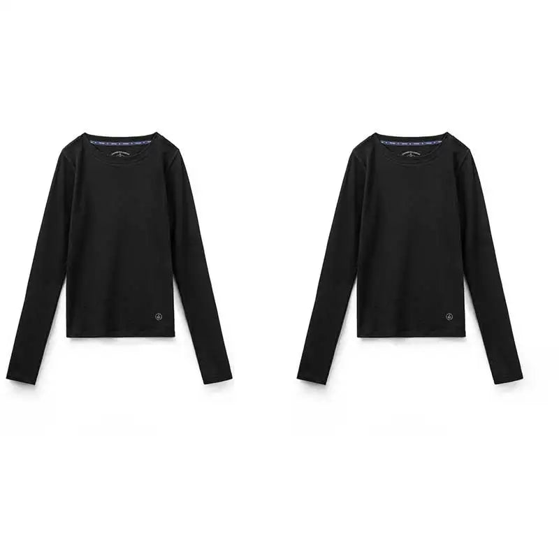 Maden Women's Thermal Long-Sleeve Crew Top