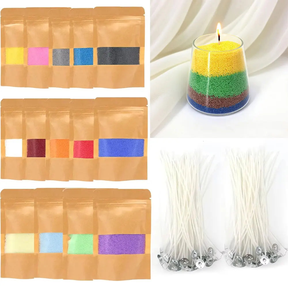 500g/Pack Colorful Natural Palm Pearl Sand Wax White Pink Fragrance Floating Granulated Candles for Weddings Yoga Meditation