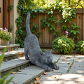 Limited Edition High Quality Yoga Cat 3D Resin Figurine Serene Weather-Resistant Indoor/Outdoor Sculpture Elegant Easter