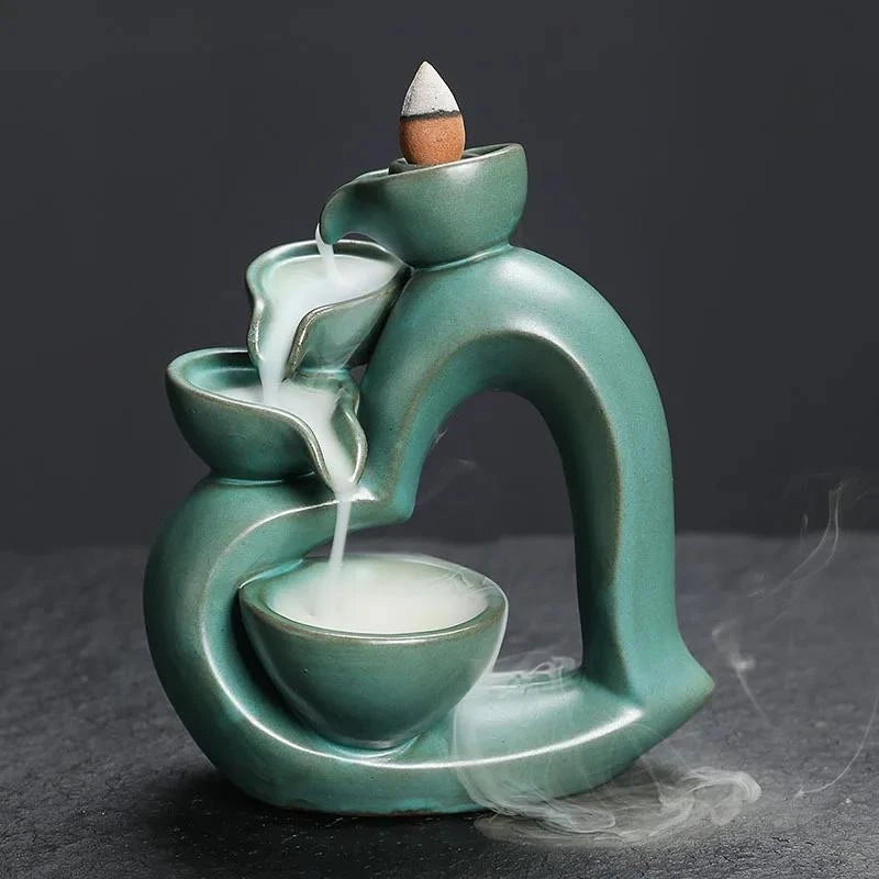 1pc Heart-Shaped Incense Holder for Backflow Incense Unique Valentine's Day Present for Yoga and Meditation