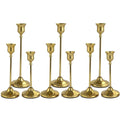 Gold candlestick holders set