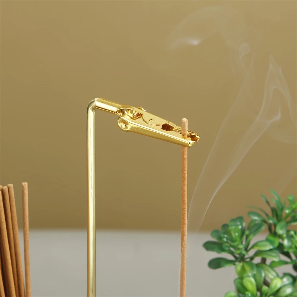 Incense Candle Stand Anti Fly Incense Holder Detachable Glass Ash Plate Incense Candle Storage Meditation Yoga Incense Furniture