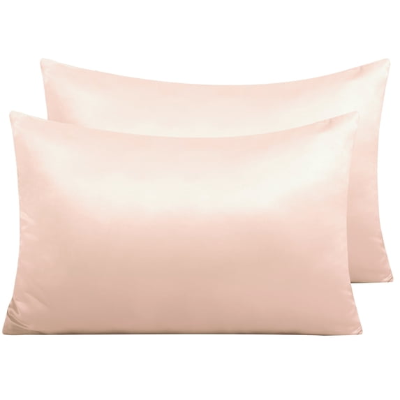 Satin pillowcases set of 2 in pink