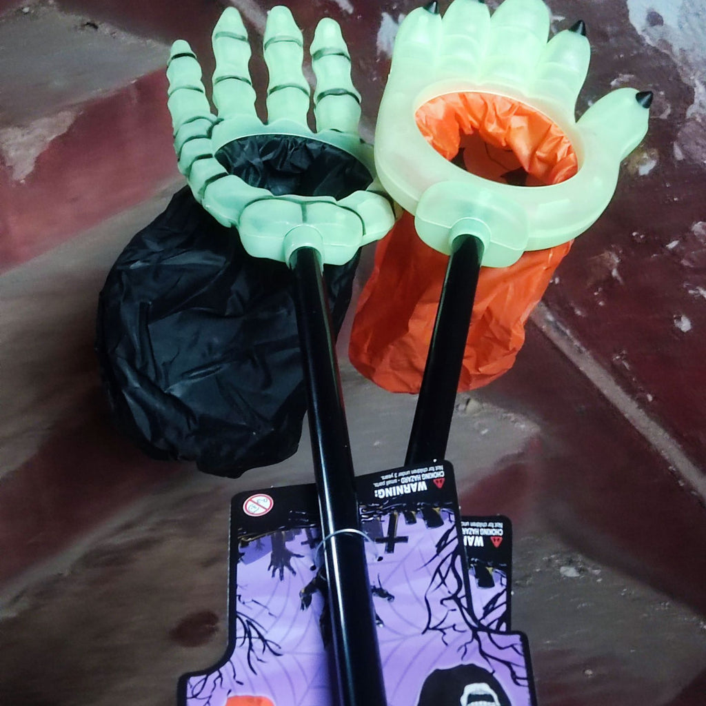Kids Halloween Candy Bag - Skull & Pumpkin