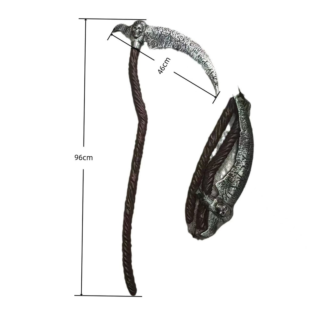 Halloween Weapon Props Set - Axe, Sickle & Knife