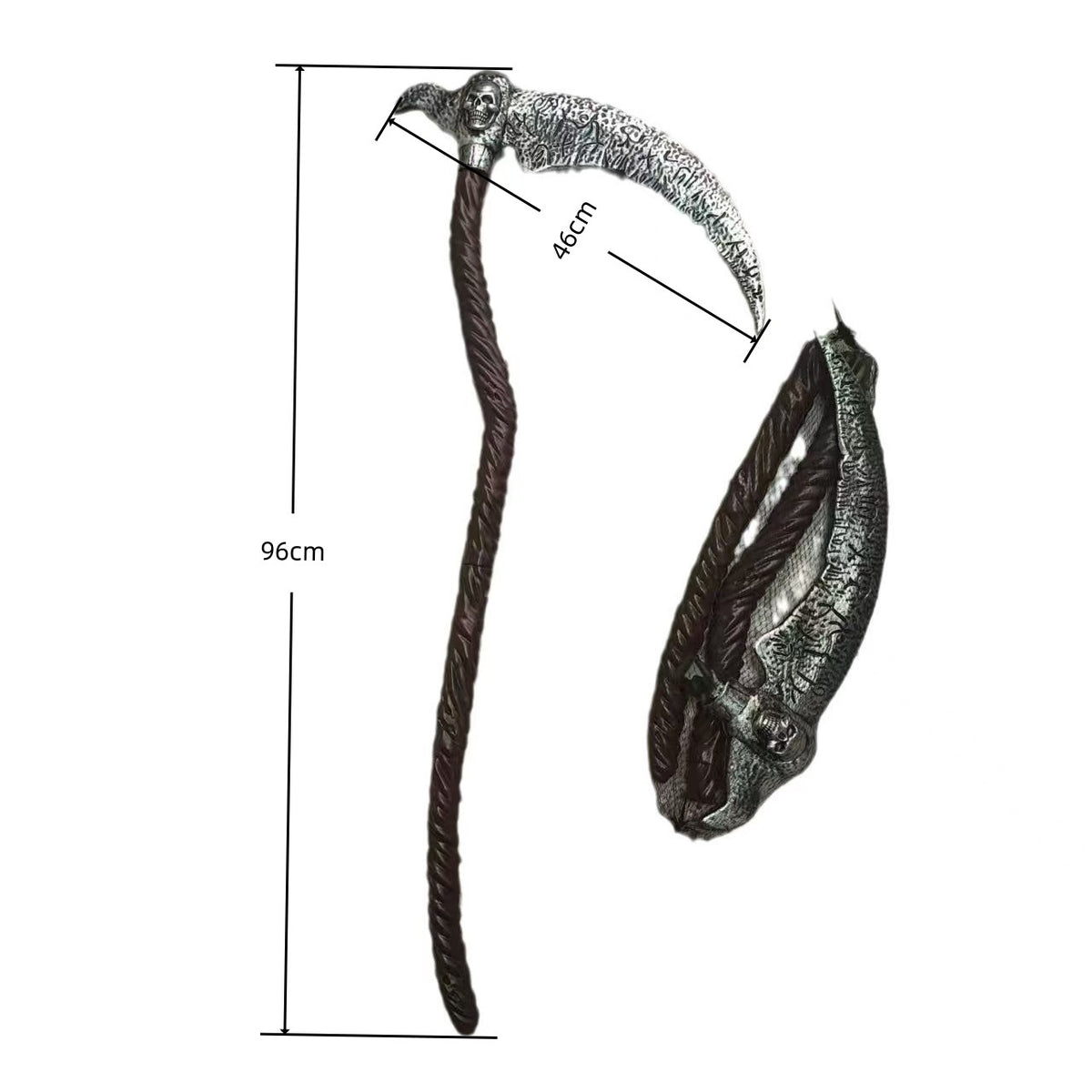 Halloween Weapon Props Set - Axe, Sickle & Knife