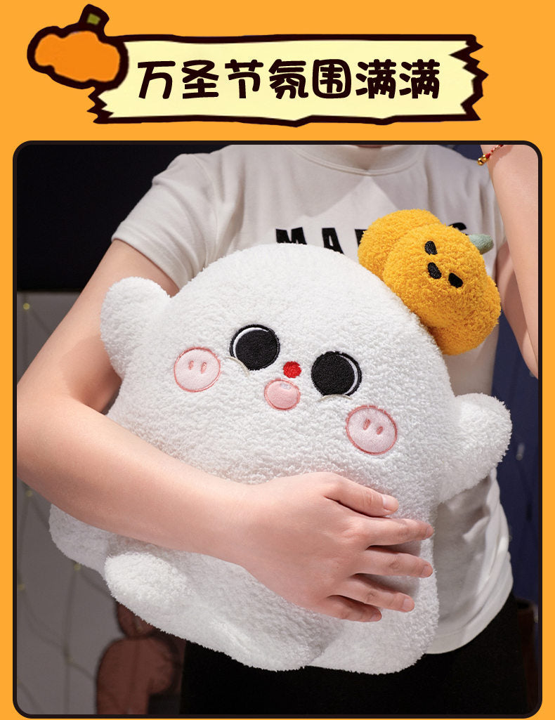 Halloween Pumpkin & Ghost Plush Pillow Doll