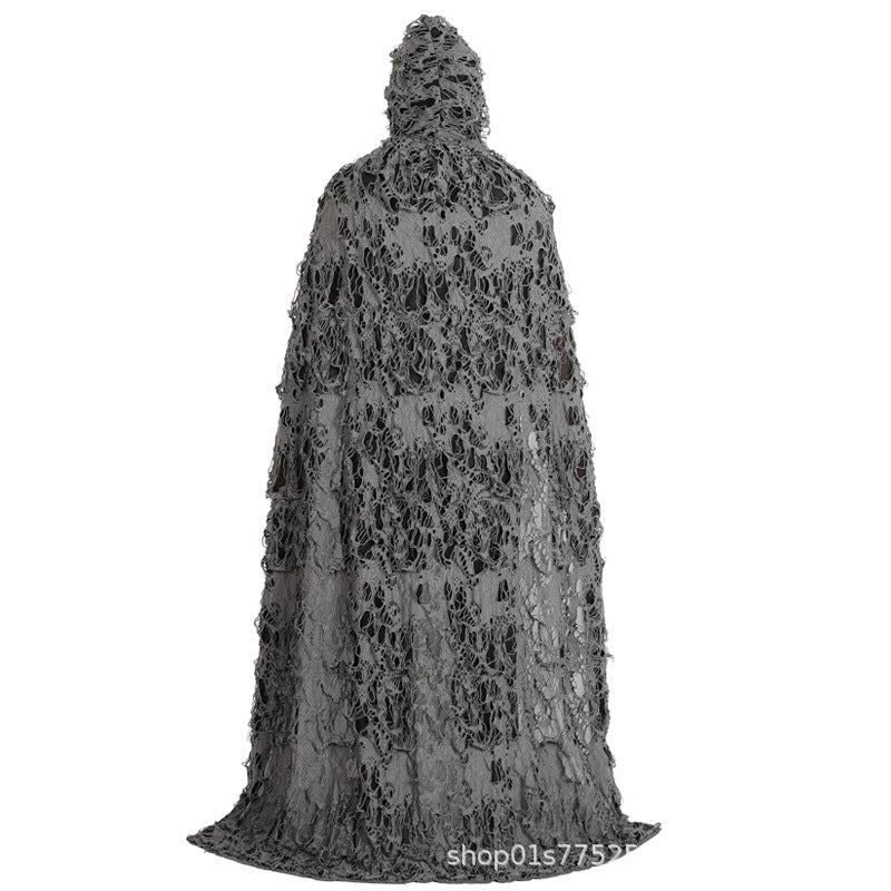 Halloween Cloak for Adults and Children Hooded Rag Clothes Party