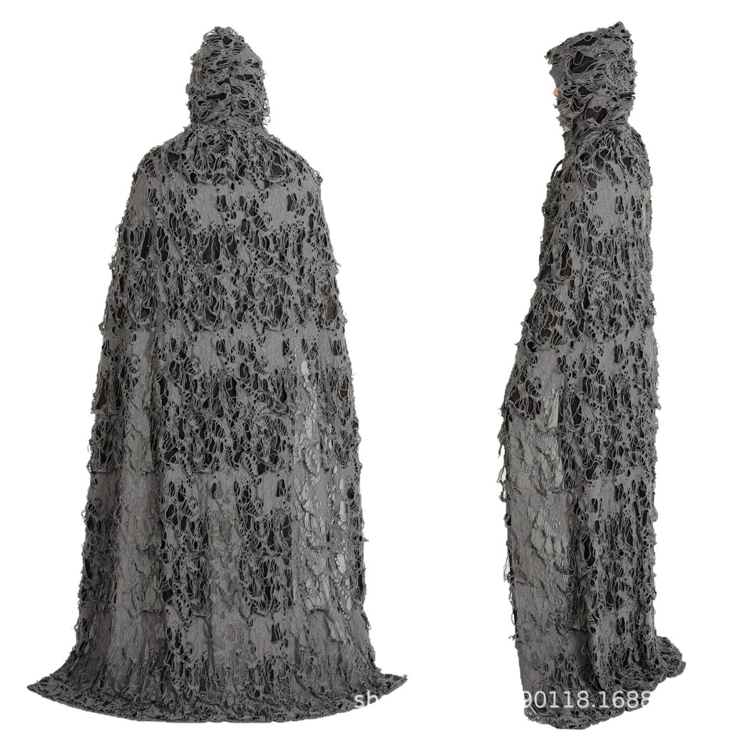 Halloween Cloak for Adults and Children Hooded Rag Clothes Party