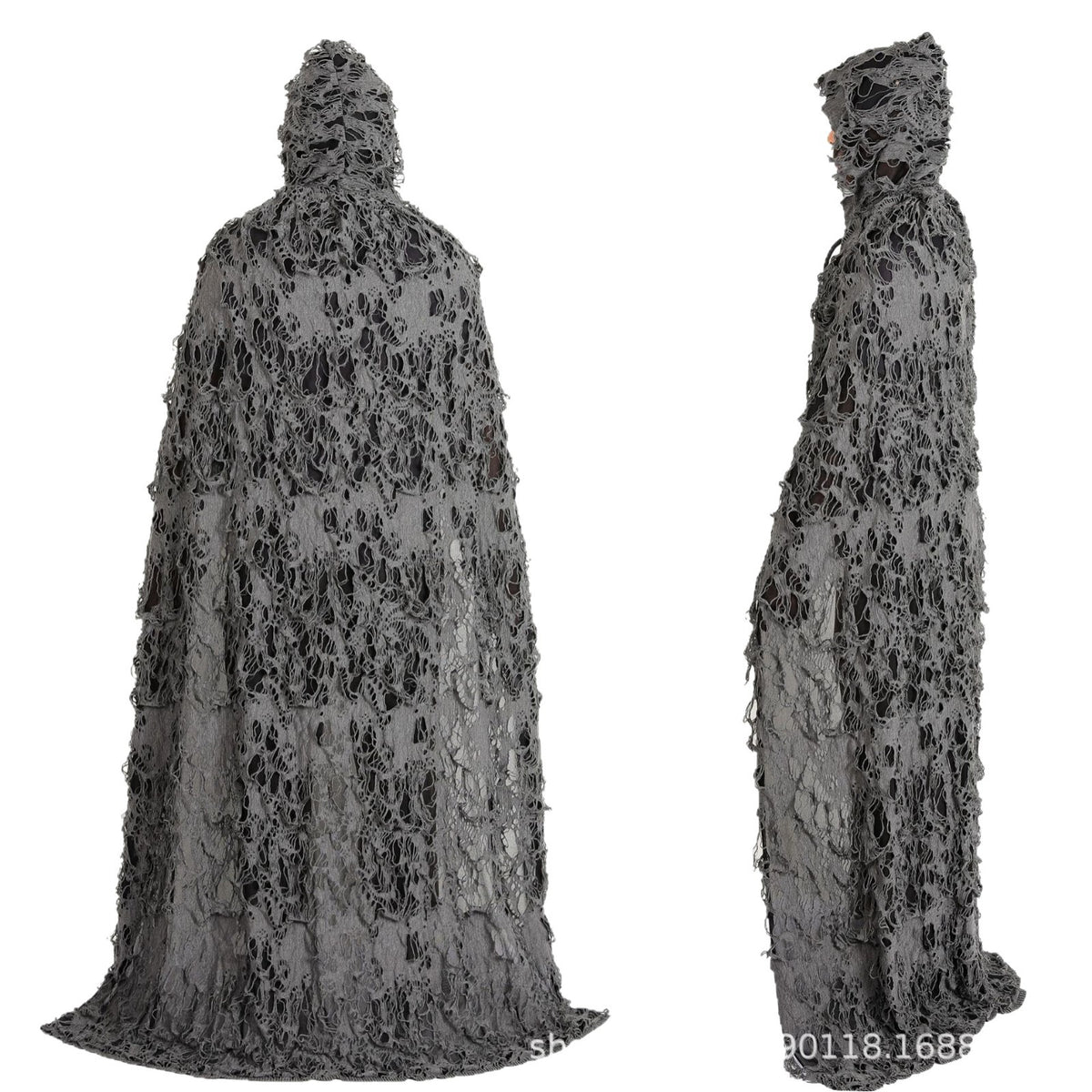 Halloween Cloak for Adults and Children Hooded Rag Clothes Party