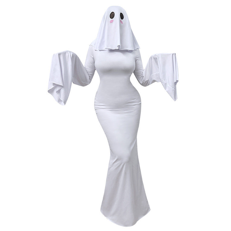 Women's Sexy Ghost Halloween Costume Dress