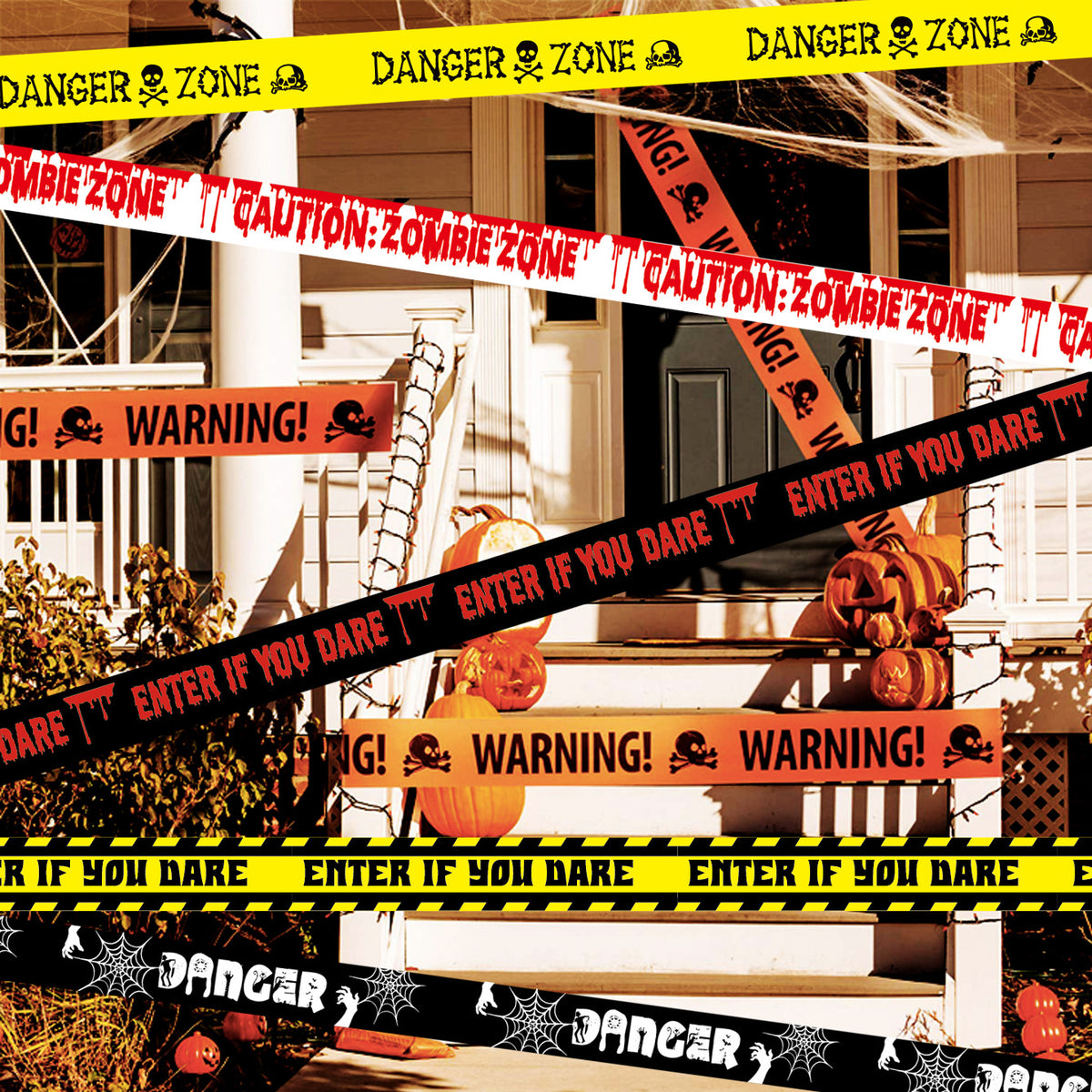 Halloween Party Decoration Warning Tape Horror Supplies