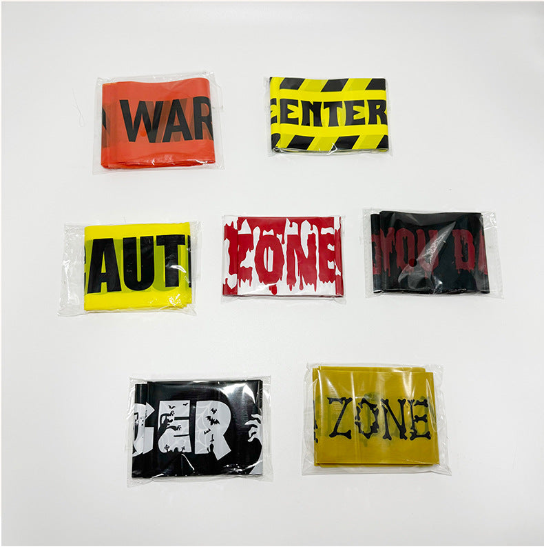 Halloween Party Decoration Warning Tape Horror Supplies