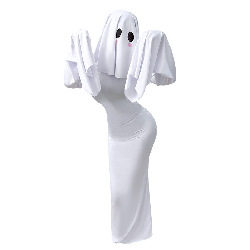 Women's Sexy Ghost Halloween Costume Dress