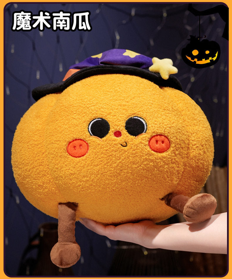 Halloween Pumpkin & Ghost Plush Pillow Doll