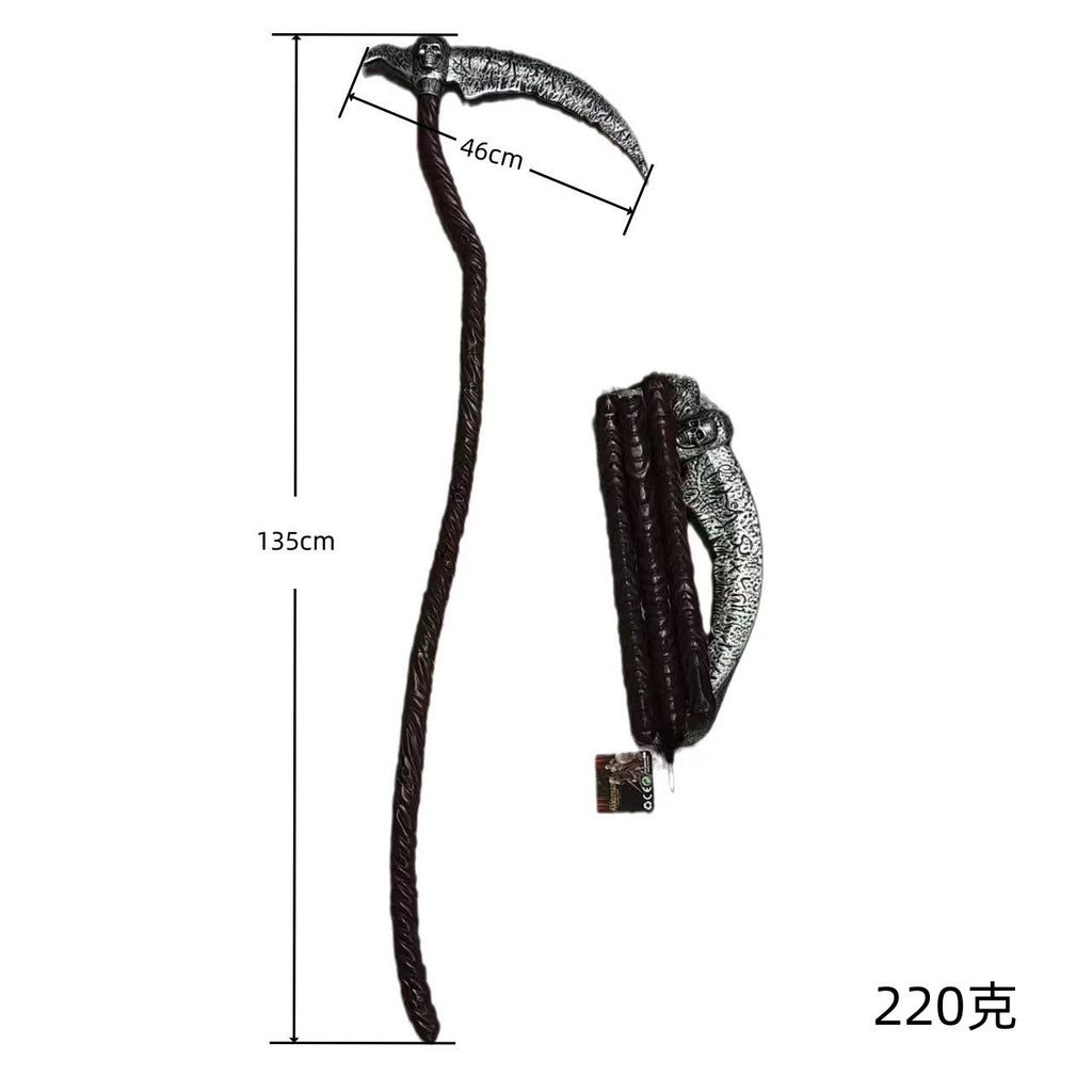 Halloween Weapon Props Set - Axe, Sickle & Knife