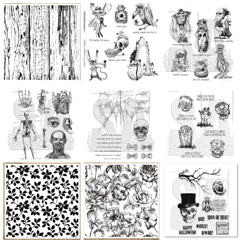Halloween Skull Series Scrapbook Decoration Set