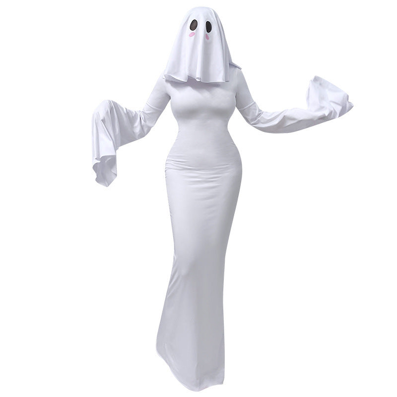 Women's Sexy Ghost Halloween Costume Dress