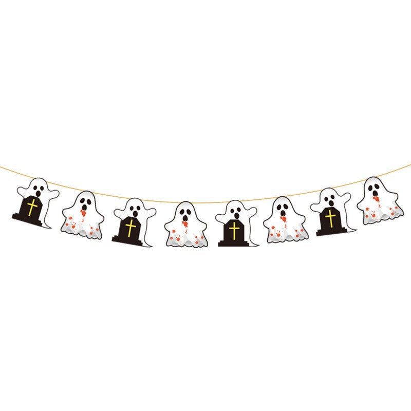 Halloween Flag Party Supplies Decoration Scene Atmosphere Banner