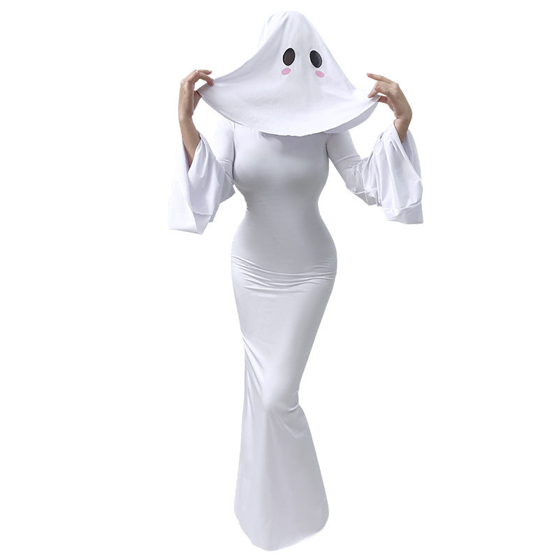 Women's Sexy Ghost Halloween Costume Dress