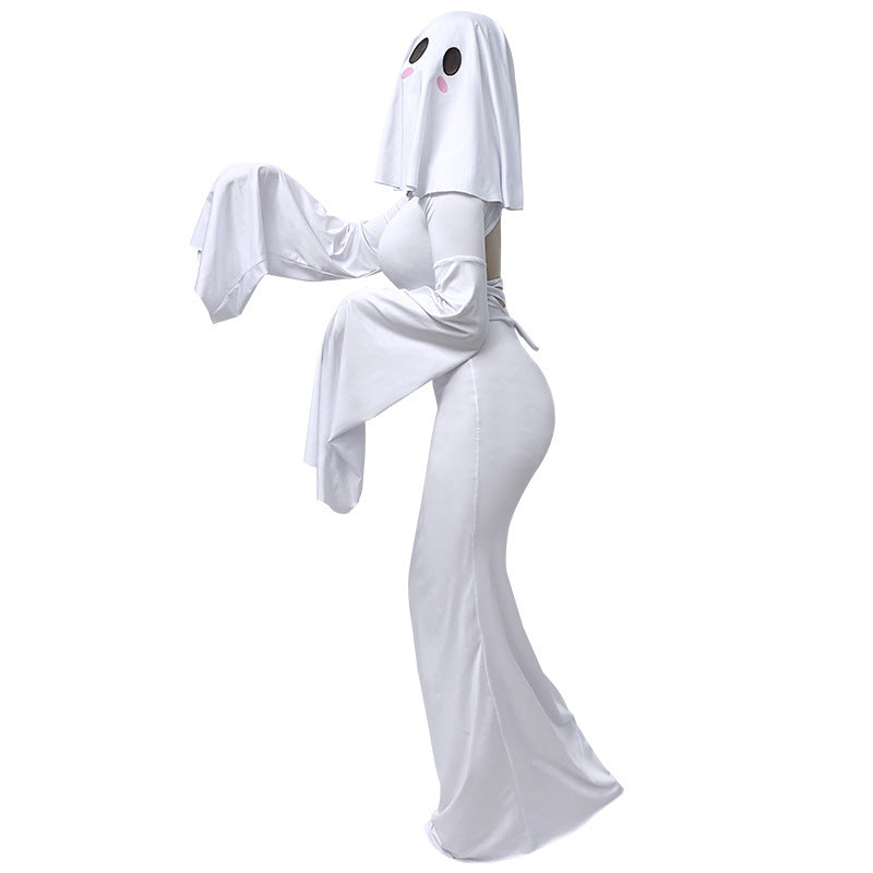Women's Sexy Ghost Halloween Costume Dress
