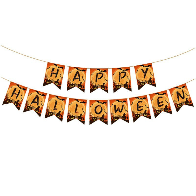 Halloween Flag Party Supplies Decoration Scene Atmosphere Banner