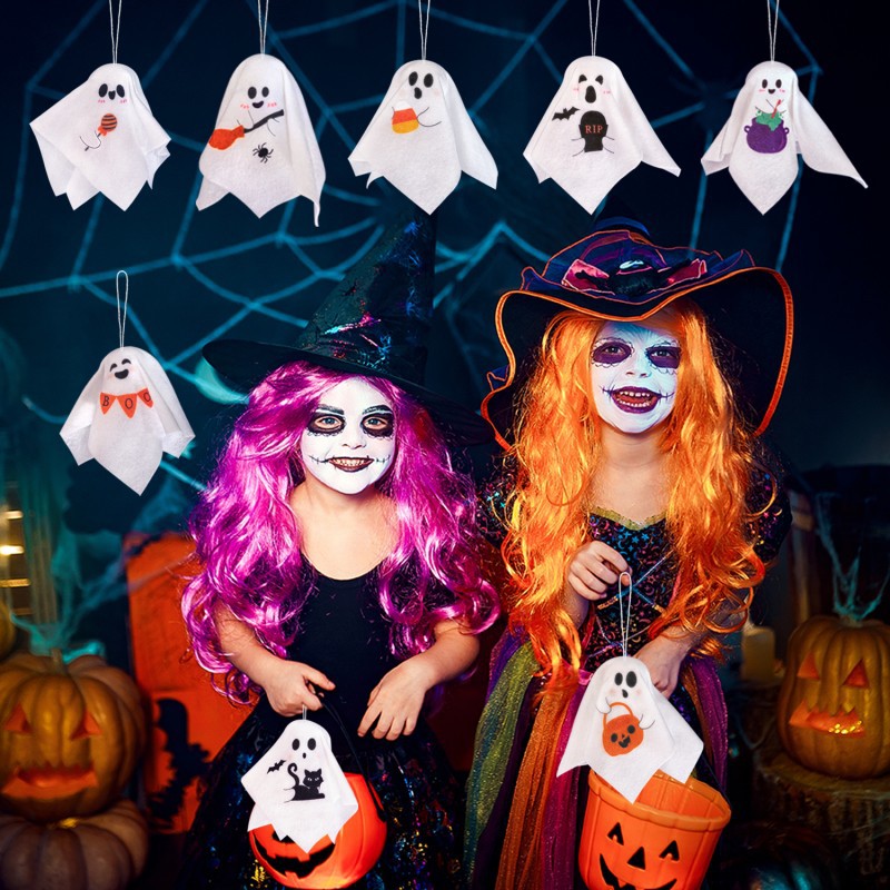 Halloween Hanging Ghost Puppet Decorations