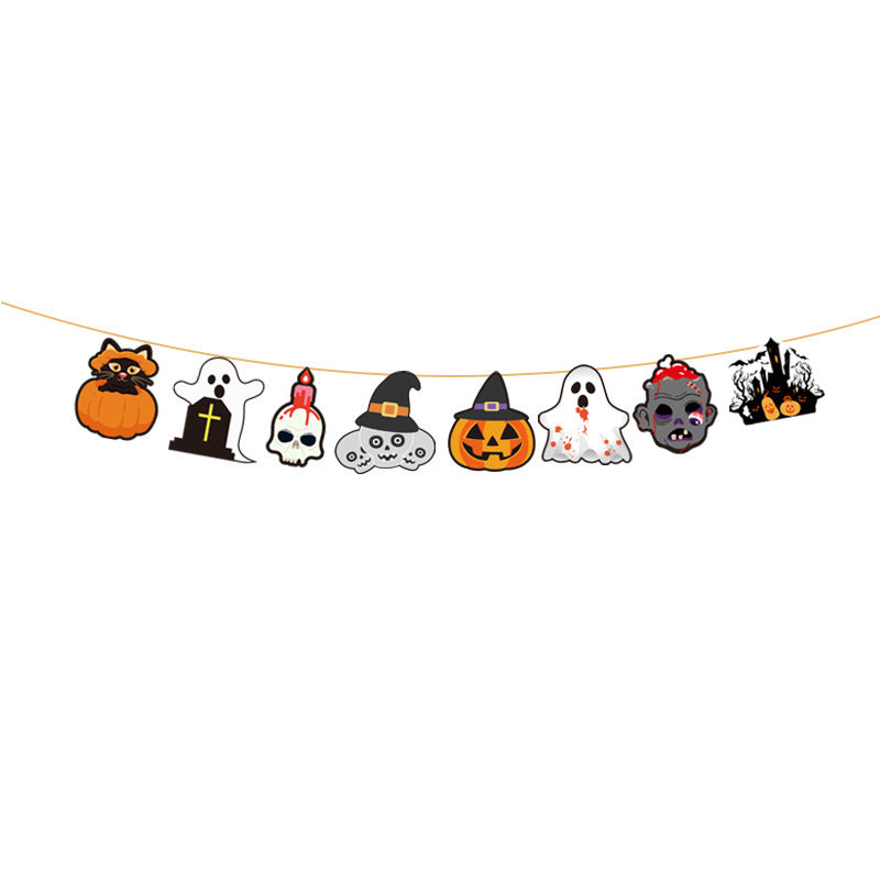Halloween Flag Party Supplies Decoration Scene Atmosphere Banner