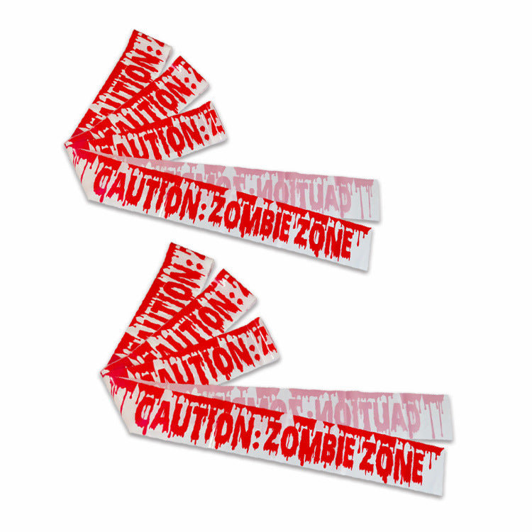 Halloween Party Decoration Warning Tape Horror Supplies