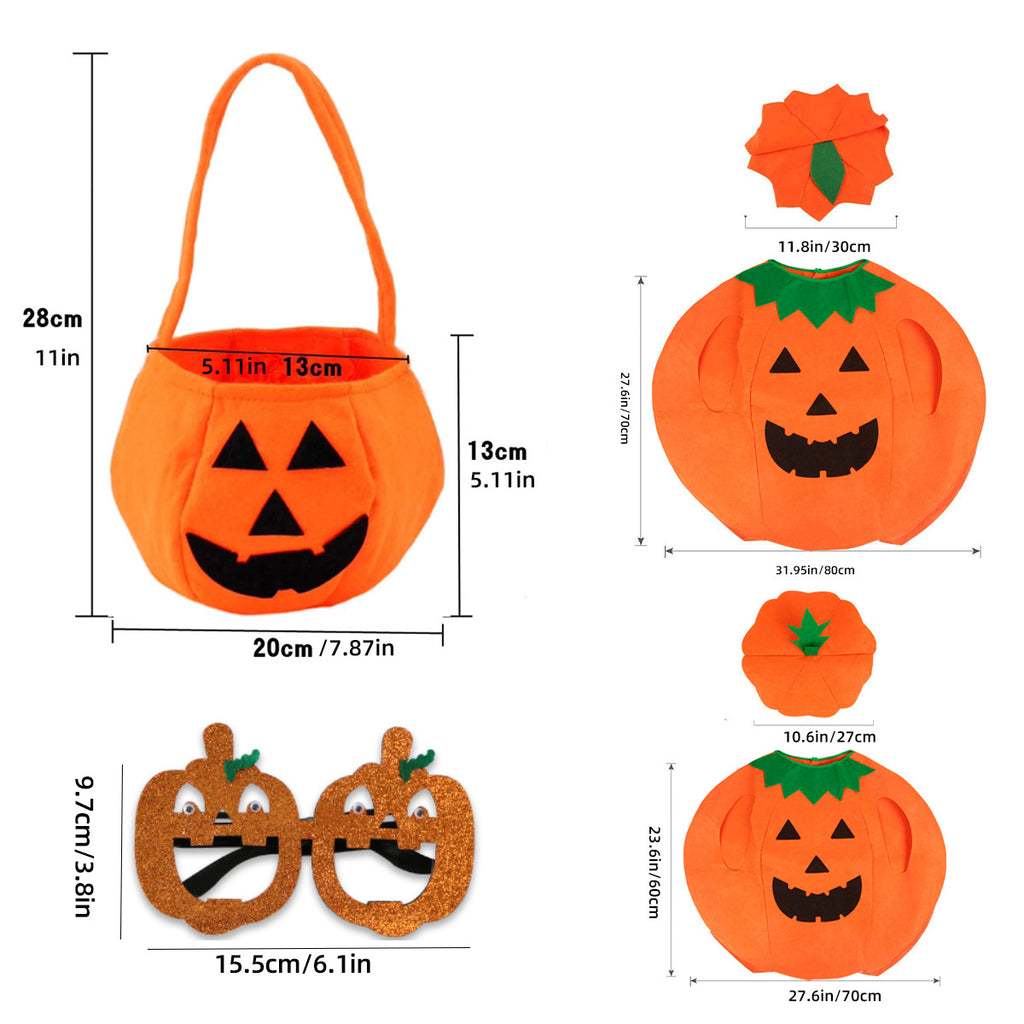 Kids Halloween Pumpkin Costume for Stage Performance
