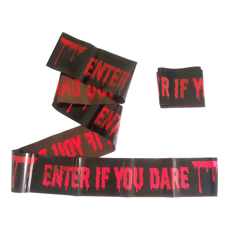 Halloween Party Decoration Warning Tape Horror Supplies
