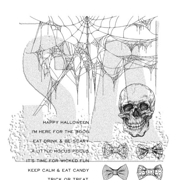 Halloween Skull Series Scrapbook Decoration Set