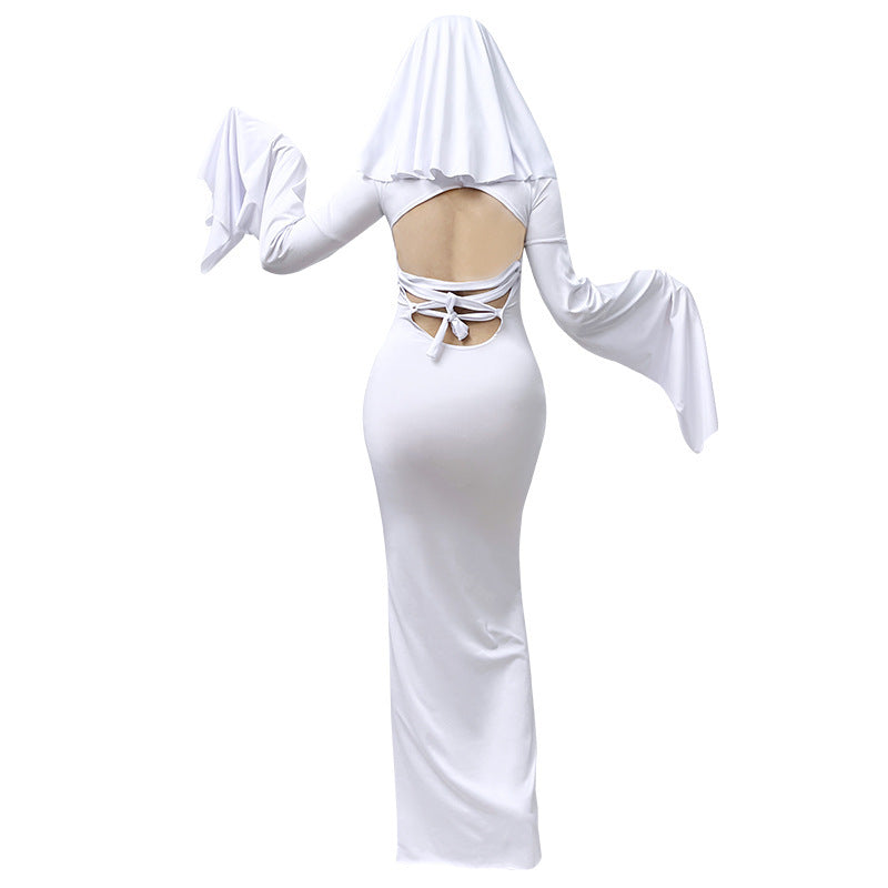 Women's Sexy Ghost Halloween Costume Dress