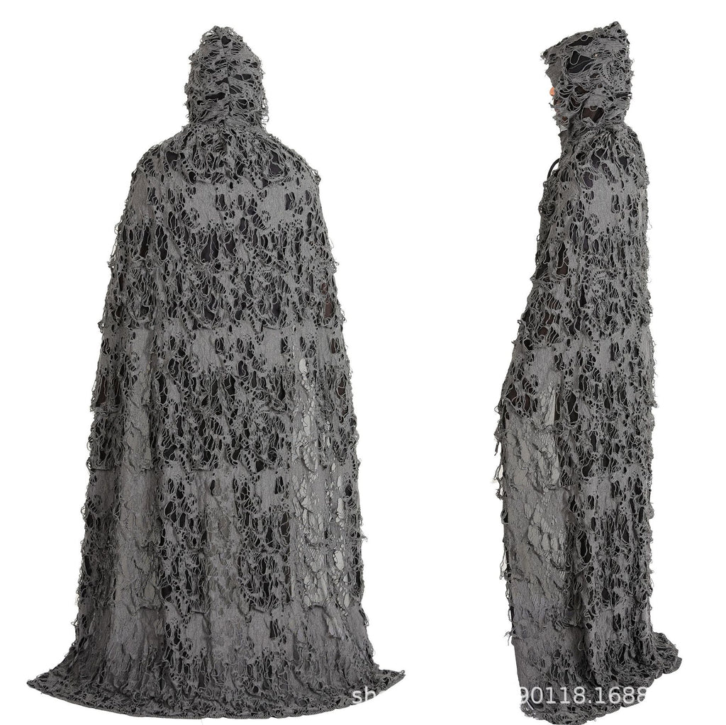 Halloween Cloak for Adults and Children Hooded Rag Clothes Party