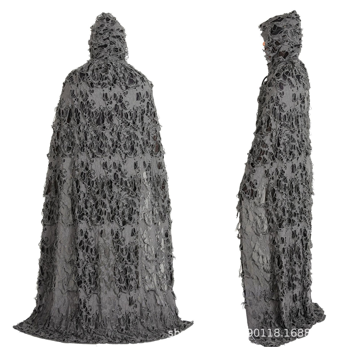 Halloween Cloak for Adults and Children Hooded Rag Clothes Party