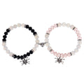 Halloween Spider Pendant Bracelet Set - Onyx Beads