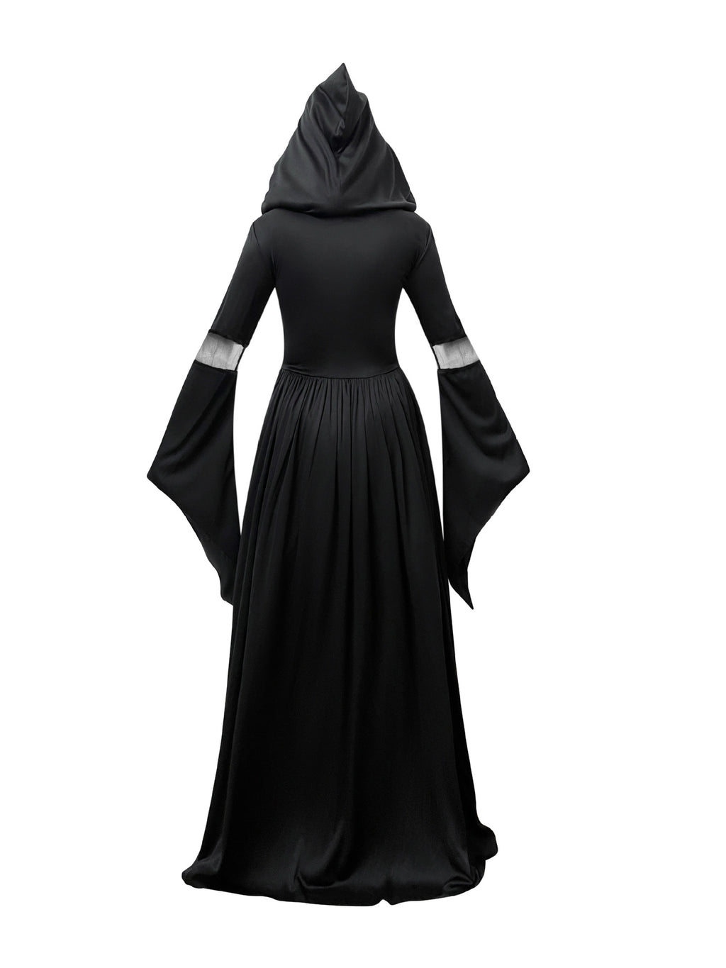 Halloween Witch Dress Costume - Hooded Skeleton Cosplay