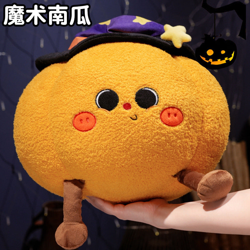 Halloween Pumpkin & Ghost Plush Pillow Doll