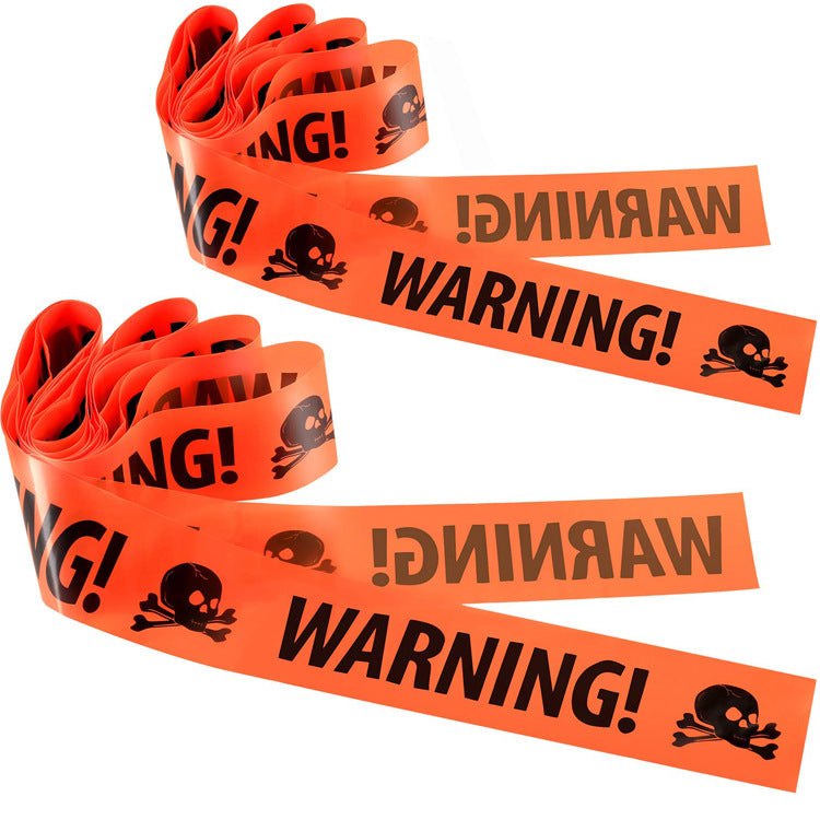 Halloween Party Decoration Warning Tape Horror Supplies