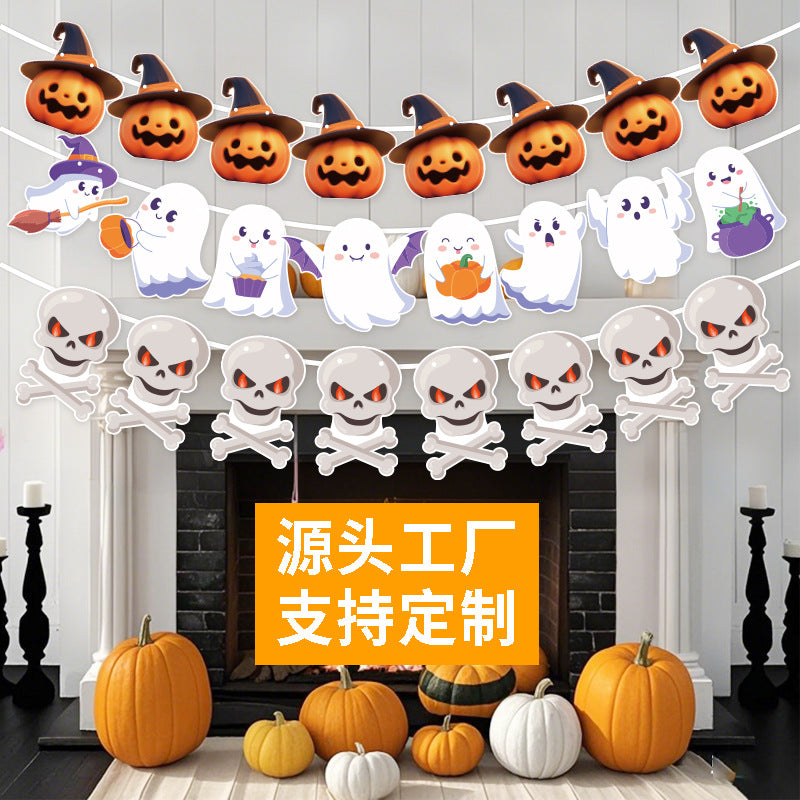 Halloween Flag Party Supplies Decoration Scene Atmosphere Banner