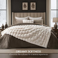 Luxury faux fur throw blanket in ivory white