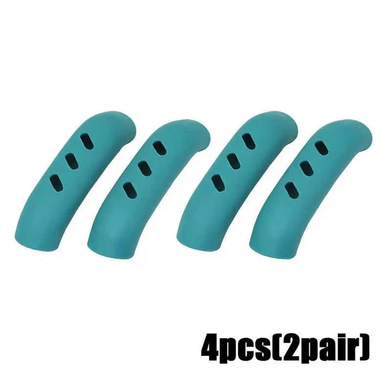 Lot de 2/8 maniques en silicone pour poêle, couvre-poignées isolants thermiques, clips d'oreilles de casserole, antidérapants, accessoires de cuisine pour cuiseur vapeur et faitout