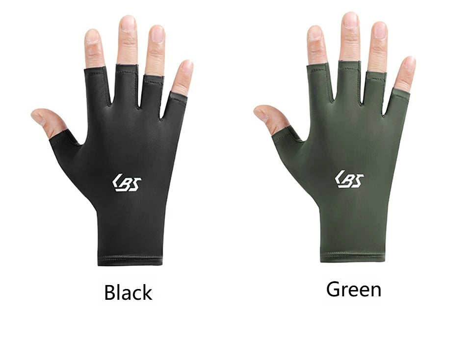 Gants de sport GTUBIKE en soie glacée d'été, gants antidérapants, respirants et légers pour le cyclisme, la pêche, la randonnée et la conduite en plein air