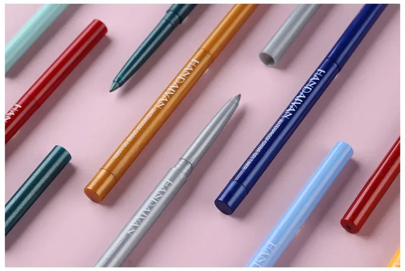 Matte Colorful Eye Liner Pen 20 Colors Eyeliner Gel Pencils Long Lasting Eye Shadow Pen Pink Black Eye Charming Makeup Cosmetics