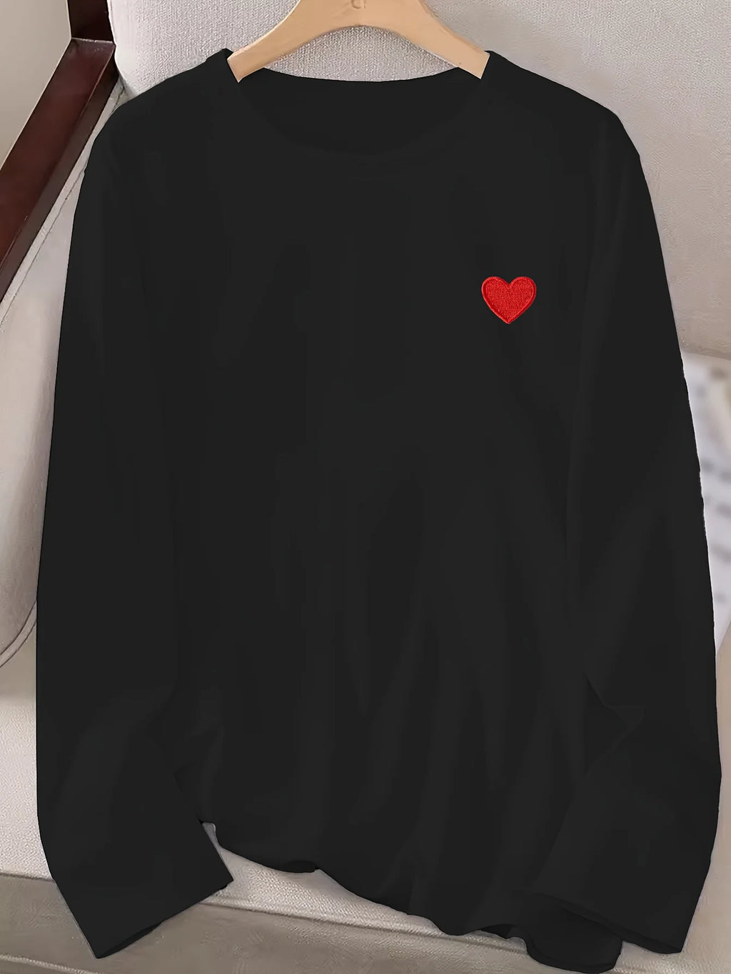 Women's Cotton Long-Sleeve Print T-Shirt