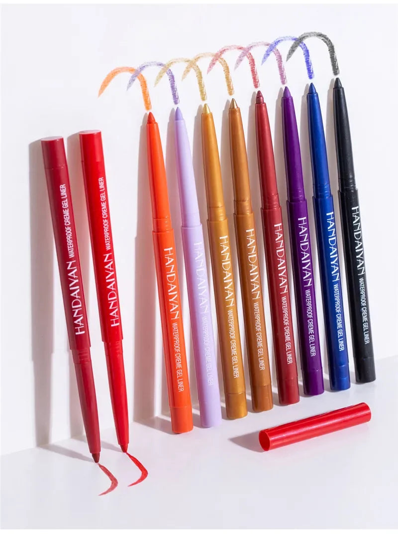 Matte Colorful Eye Liner Pen 20 Colors Eyeliner Gel Pencils Long Lasting Eye Shadow Pen Pink Black Eye Charming Makeup Cosmetics